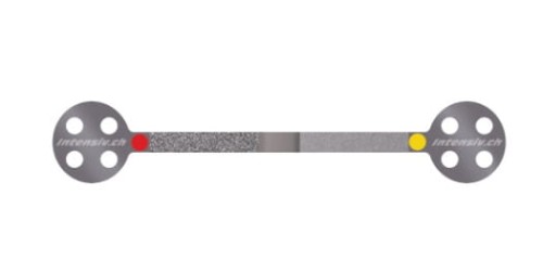 Paski z nasypem diamentowym 40/15 mikronów ProxoStrip ANTERIOR; 6 szt