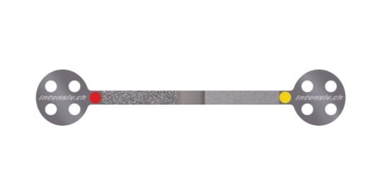 Paski z nasypem diamentowym 40/15 mikronów ProxoStrip ANTERIOR; 6 szt