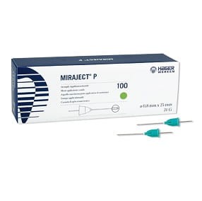 Igły Miraject P  0,8mm x 25mm; 100 szt.