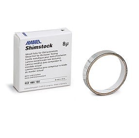 Folia metalowa Shimstock 8mm x 5mm, 8mikronów