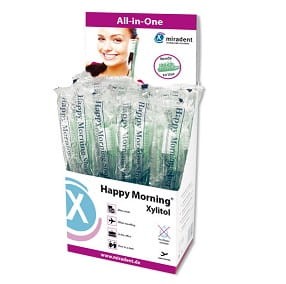 Szczotki do zębów z pastą HAPPY MORNING XYLITOL 50szt.
