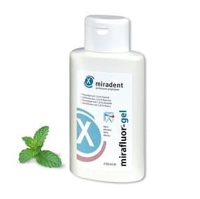 Żel fluorkowy MIRAFLUOR 1,23%F dla dorosłych; 250 ml.
