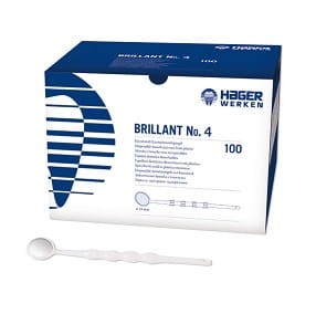 Jednorazowe lusterka z tworzywa sztucznego - Brillant  No. 4; 100 szt.