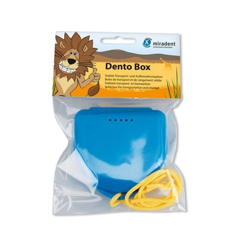 Pudełko na aparat ortodontyczny Dento Box kolor niebieski