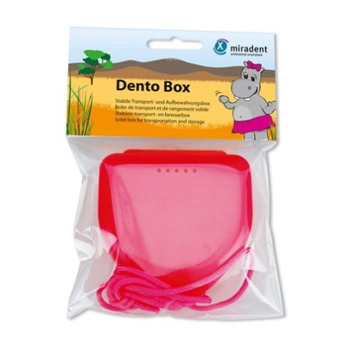 Pudełko na aparat ortodontyczny Dento Box kolor różowy