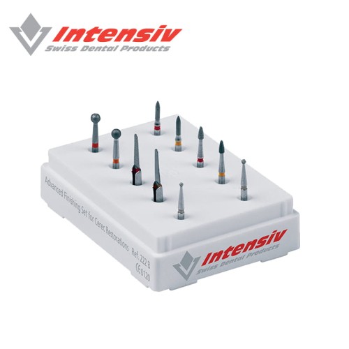 Wiertła, zestaw do wykańczania preparacji CEREC Nr 222B