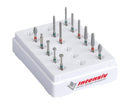 Wiertła zestaw uniwersalny do koron, mostów i licówek wg.dr Dazhaeva  Nr 010