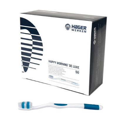 Szczotki do zębów o średniej twardości - HAPPY MORNING DE LUXE - 50 szt.