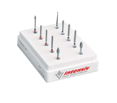 Wiertła, zestaw do preparacji pod korony i mosty Nr 111