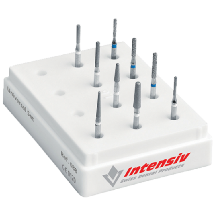 Wiertła, zestaw uniwersalny do preparacji i wygładzania ubytków Nr 088
