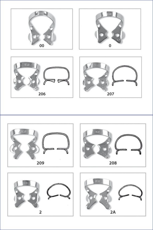 Klamra 2 na przedtrzonowce ze skrzydełkami