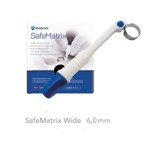 Formówka jednorazowa z prostym paskiem Safematrix 6mm (50szt.)