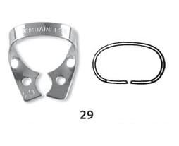 Klamra 29 na przedtrzonowce bez skrzydełek