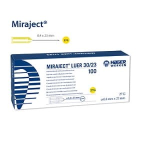 Igły iniekcyjne Miraject Luer 0,4mm x 23mm; 100 szt.