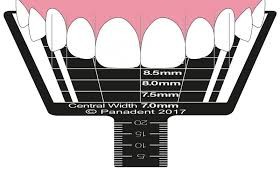 Linijka do wyznaczania proporcji zębów ESTHETIC TOOTH PROPORTION GAUGE,Panadent