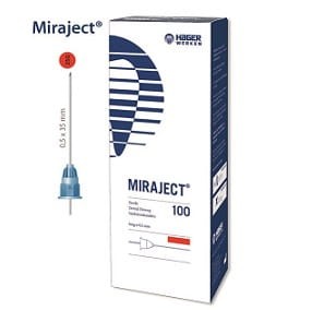 Igły iniekcyjne Miraject 0,5mm x 35mm; 100 szt.
