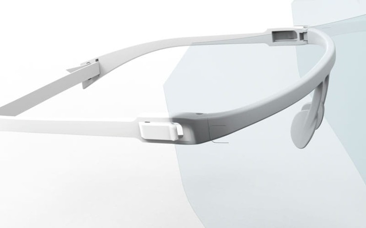 Maska - przyłbica Proto-Cam® biała, zestaw