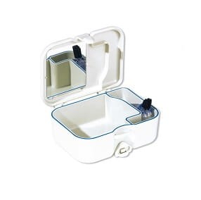 Pudełko do przechowywania protez ze szczotką - PROTHO BOX