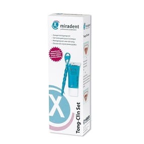 Żel do czyszczenia języka żel (50 ml) + szczotka - Tong clin zestaw